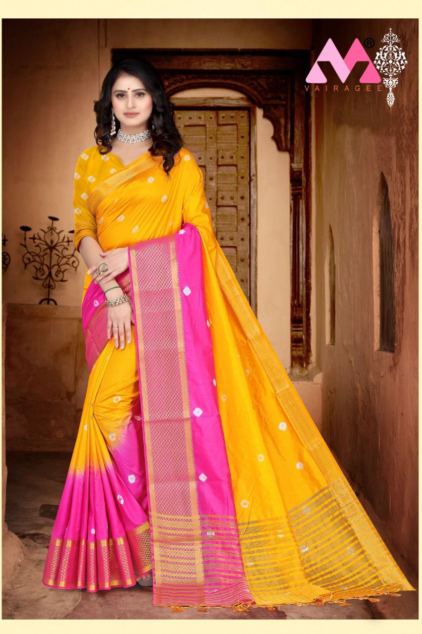 Sravya 2 Designer Festive Wear Vallabhi Silk Latest Saree Collection